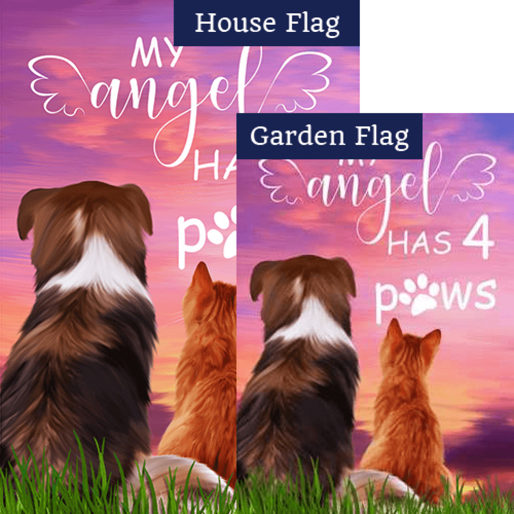 My Furry Angel Double Sided Flags Set (2 Pieces)