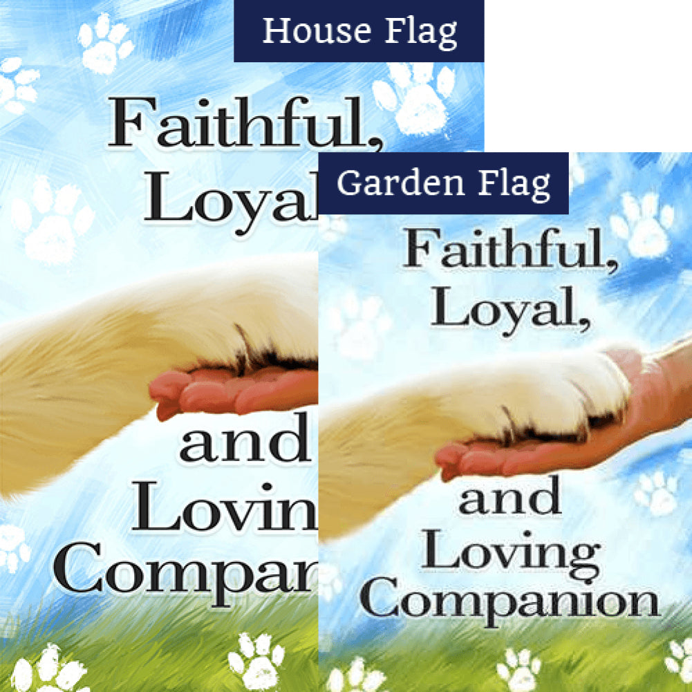 My Dependable Companion Double Sided Flags Set (2 Pieces)