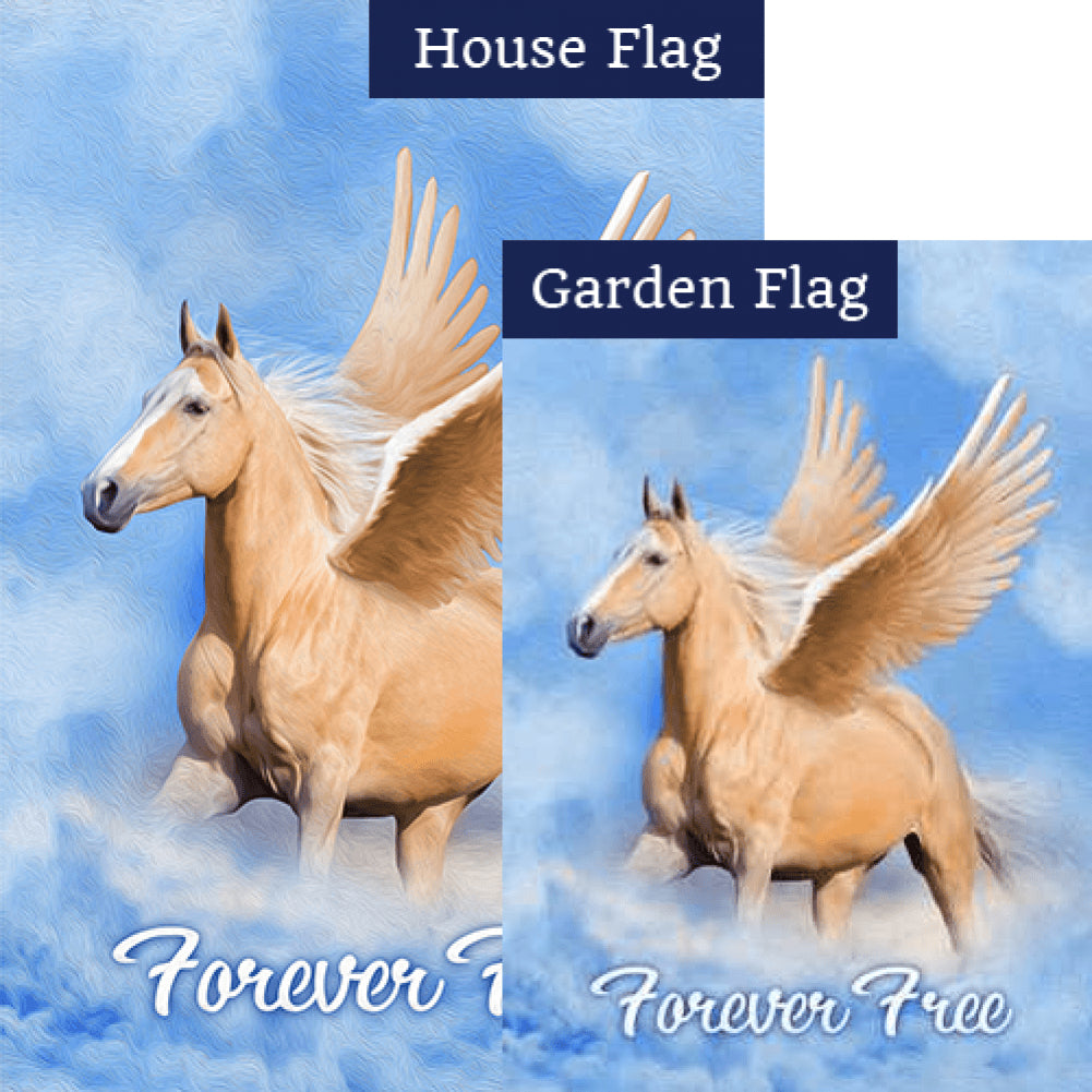 Hoofbeats In Heaven Double Sided Flags Set (2 Pieces)