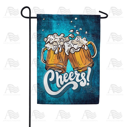 Cheers! Double Sided Garden Flag