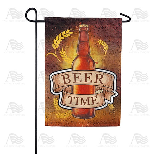Cold Brew Time Double Sided Garden Flag