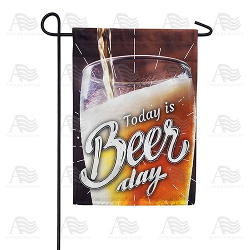 Pour Me A Beer Double Sided Garden Flag