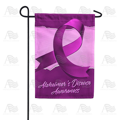 Alzheimer's Disease Awareness Double Sided Garden Flag