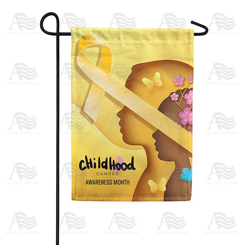 Childhood Cancer Month Double Sided Garden Flag