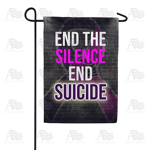 End Suicide Double Sided Garden Flag