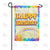 Sunny Birthday Greeting Double Sided Garden Flag