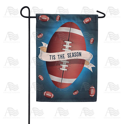 Pigskin Season Double Sided Garden Flag