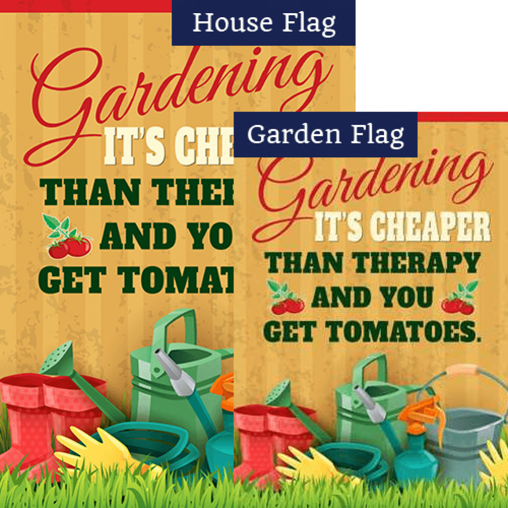 Gardening-Perfect For Mind And Stomach Flags Set (2 Pieces)