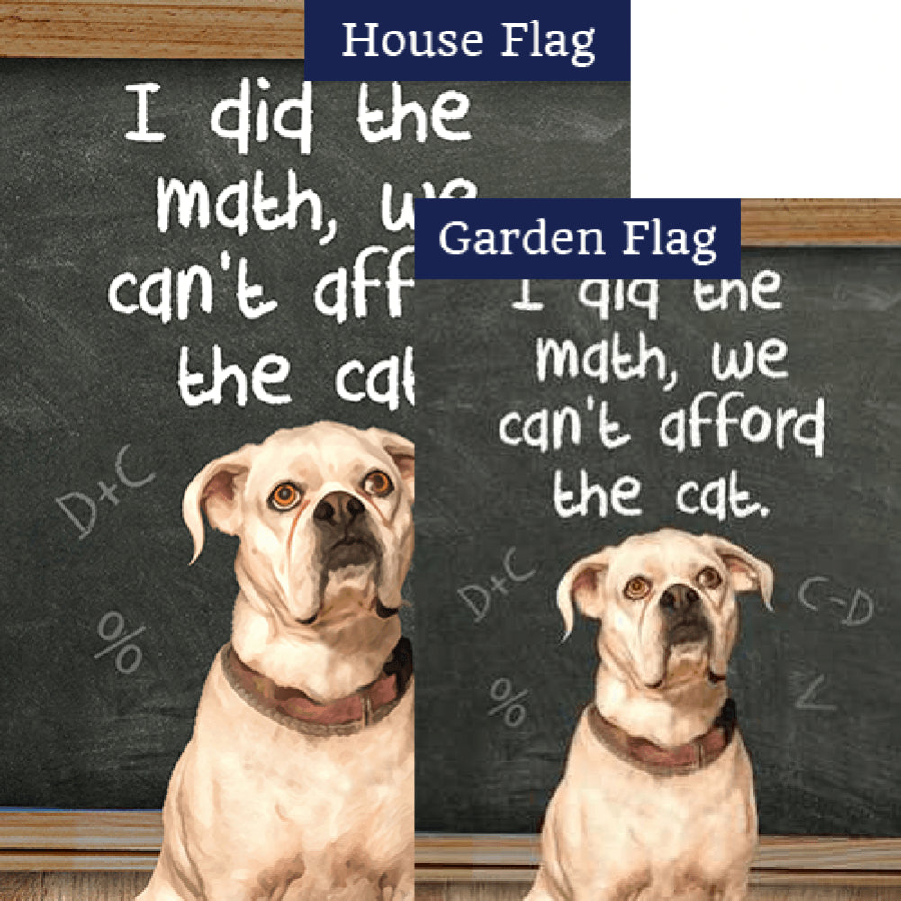 It Adds Up To No Cat! Double Sided Flags Set (2 Pieces)