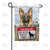 Dog On Yard Patrol Double Sided Garden Flag