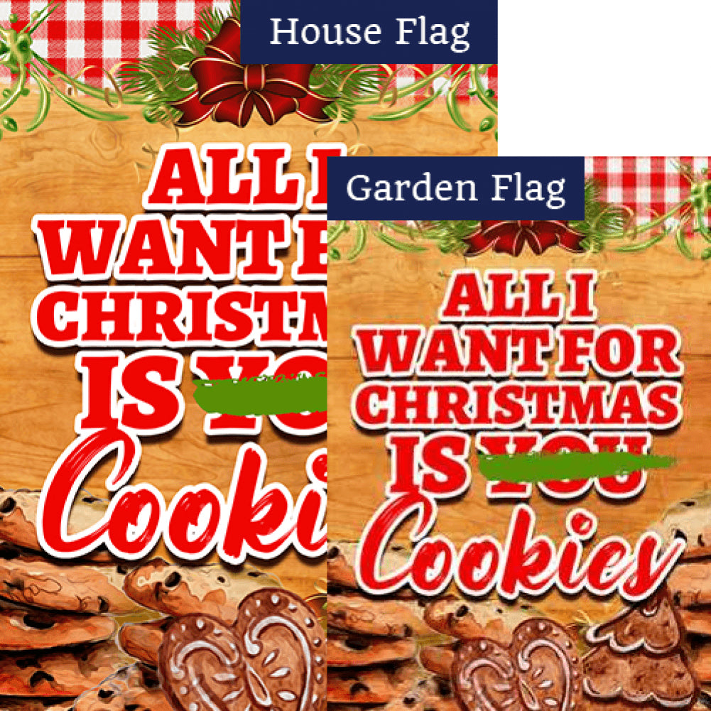Wishing For Christmas Cookies Flags Set (2 Pieces)