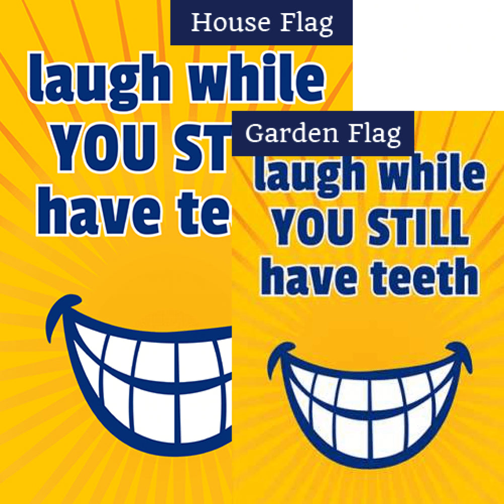 Your Toothy Laugh Double Sided Flags Set (2 Pieces)