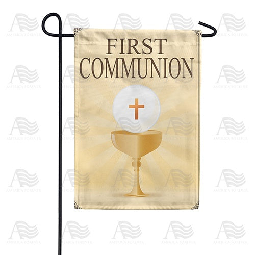 First Communion Double Sided Garden Flag