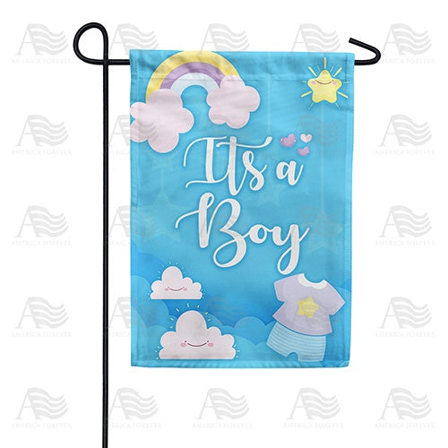 It's A Boy Rainbow Double Sided Garden Flag