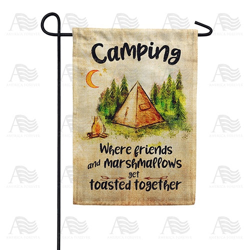 Campfire Toasts Double Sided Garden Flag
