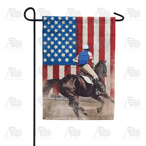 American Equestrian Double Sided Garden Flag