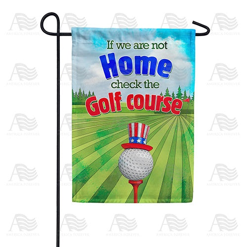 Check The Golf Course Double Sided Garden Flag