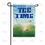 Wake Up To Tee Time Double Sided Garden Flag