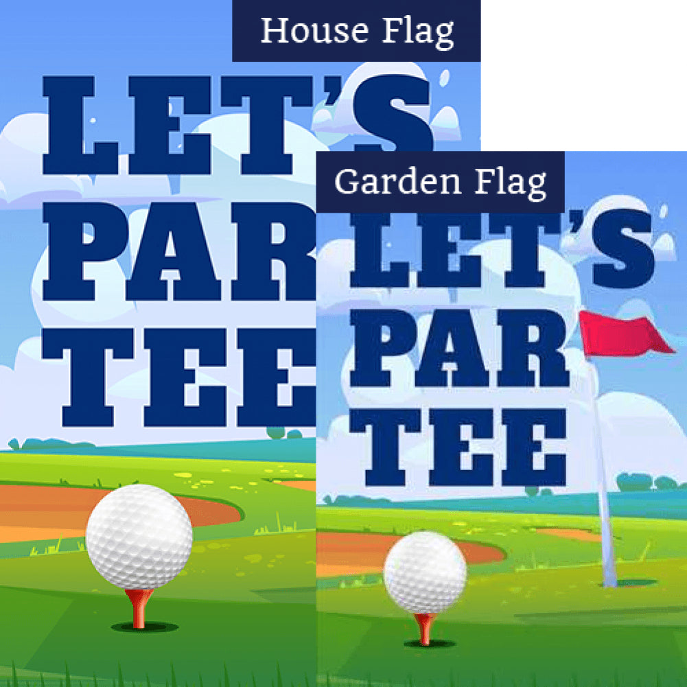 Golf Partee Double Sided Flags Set (2 Pieces)