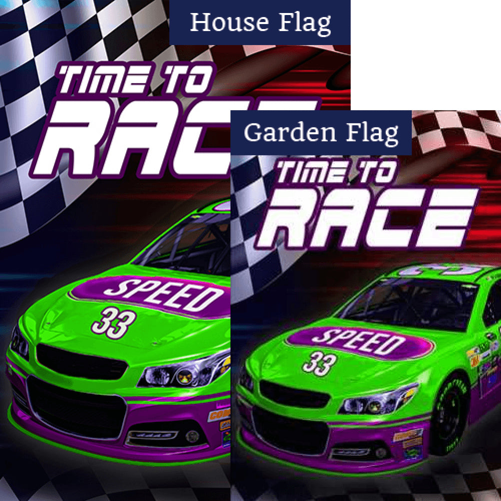 Start Your Engines! Double Sided Flags Set (2 Pieces)