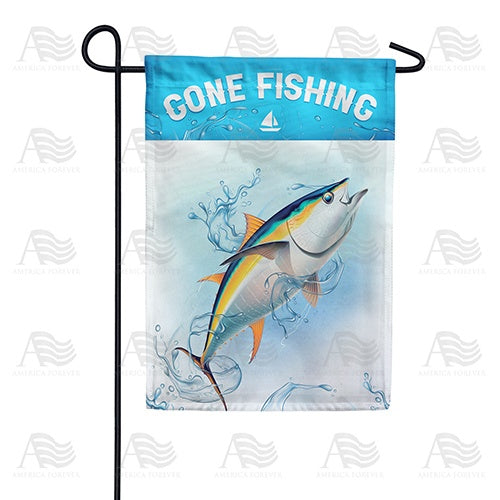 Having Reel Fun Double Sided Garden Flag