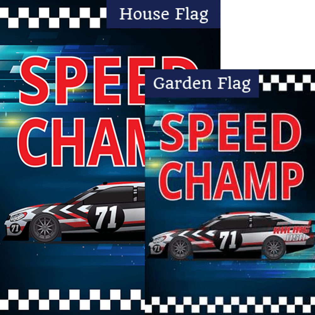 Speed Champ Double Sided Flags Set (2 Pieces)