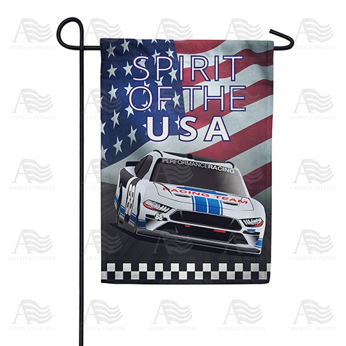 Racing To The Finish Double Sided Garden Flag