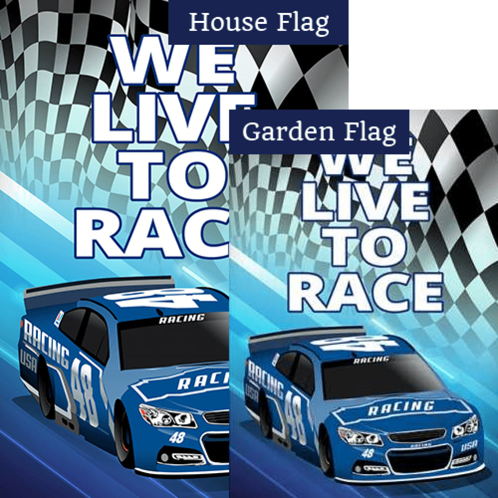 Racing In Our Blood Double Sided Flags Set (2 Pieces)