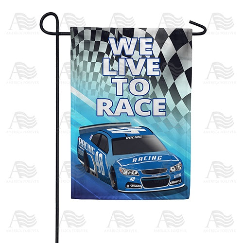 Racing In Our Blood Double Sided Garden Flag