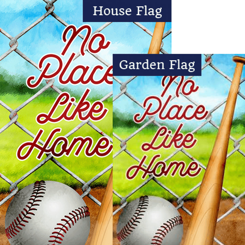 Home Plate Double Sided Flags Set (2 Pieces)