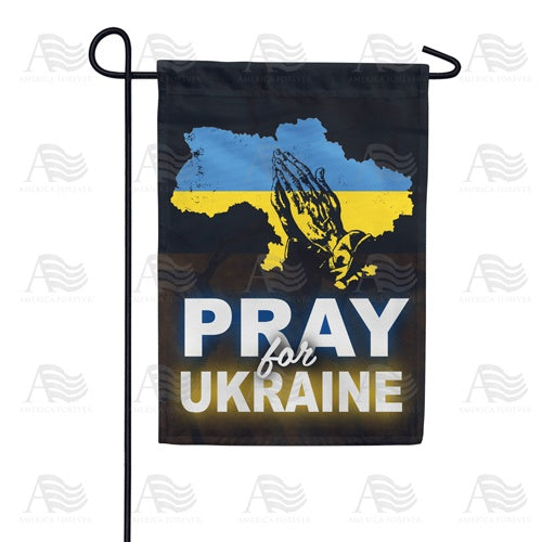 Pray for Ukraine Double Sided Garden Flag