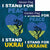 Stand with Ukraine Double Sided Flags Set (2 Pieces)