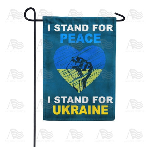 Stand with Ukraine Double Sided Garden Flag