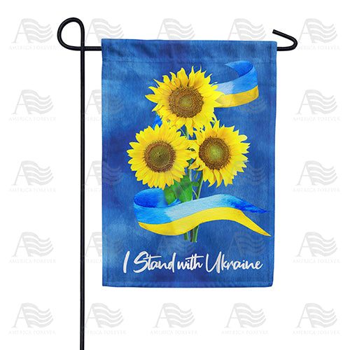 Ukraine Sunflowers Double Sided Garden Flag