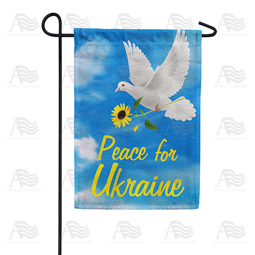 Peace for Ukraine - Dove Double Sided Garden Flag