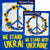 We Stand with Ukraine - Peace Flags Set (2 Pieces)