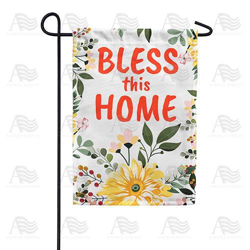 America Forever Bless This Home Double Sided Garden Flag