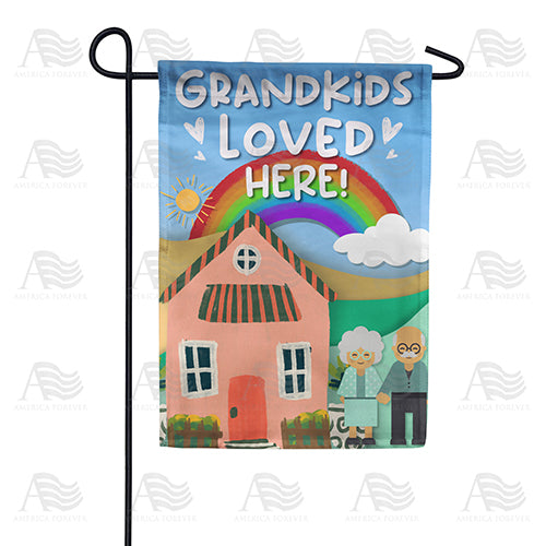 Grandkids Brighten Our Day Double Sided Garden Flag