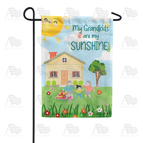 Grandkids Are My Sunshine Double Sided Garden Flag
