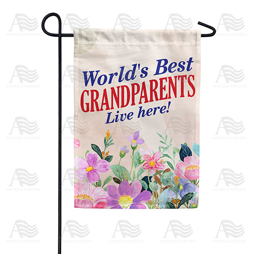 World's Best Grandparents Double Sided Garden Flag