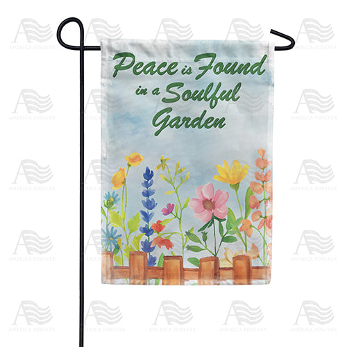 Soulful Garden Floral Double Sided Garden Flag