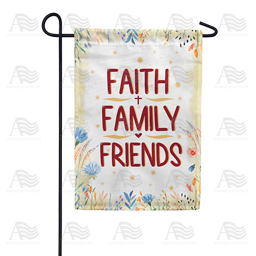 For A Happy Life Double Sided Garden Flag
