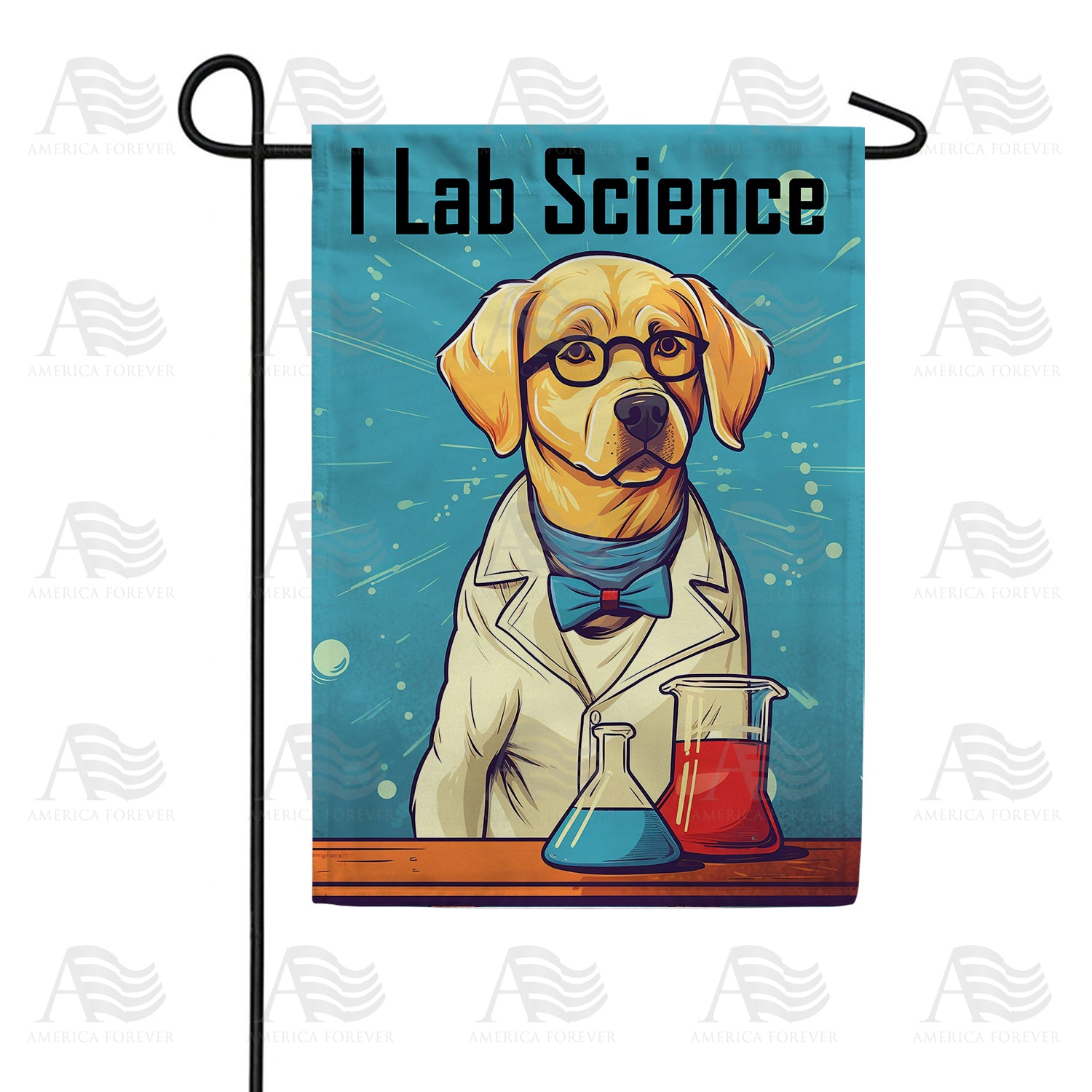 I Lab Science Double Sided Garden Flag