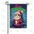 Meowy Christmas Cat Double Sided Garden Flag