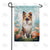 Collie Painting Double Sided Garden Flag