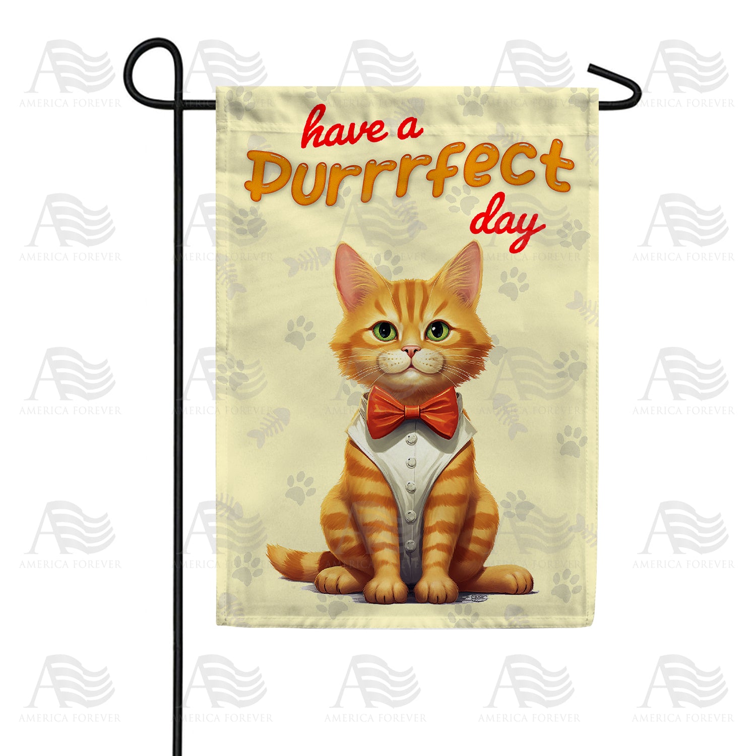 Purrrfect Day Double Sided Garden Flag