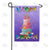 Three Tier Birthday Cake Double Sided Garden Flag