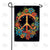 Blooming Peace Sign Double Sided Garden Flag