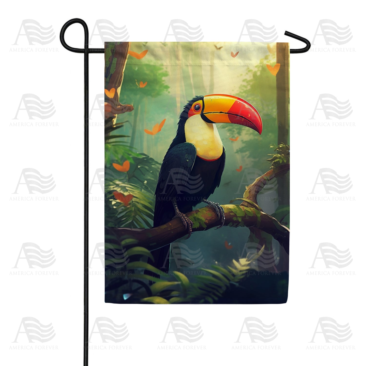 Tropical Toucan Double Sided Garden Flag