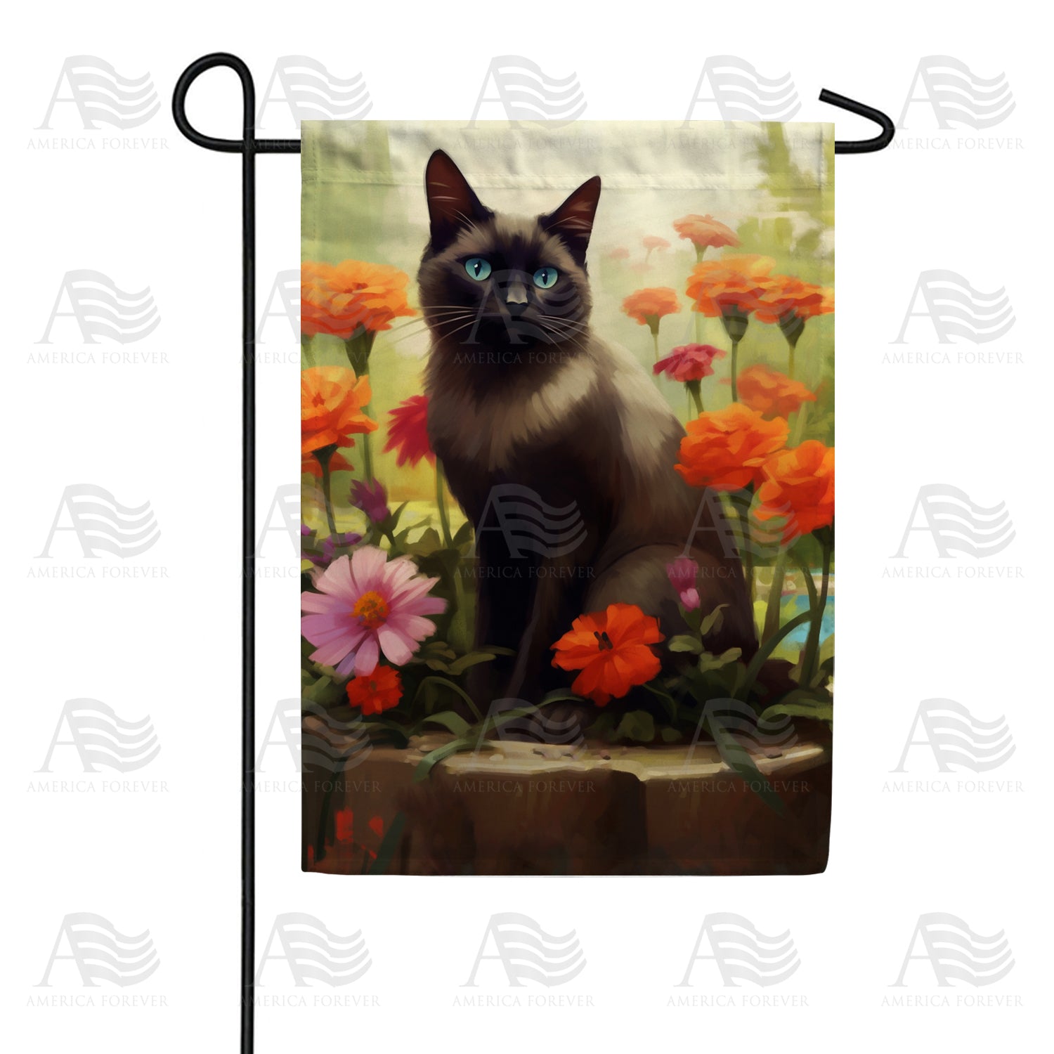 Captivating Blue Eyes Double Sided Garden Flag